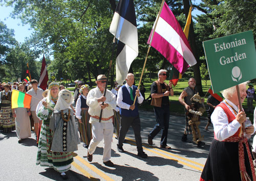 Parade of Flags at 2019 Cleveland One World Day - Estonia, Latvia and Lithuania